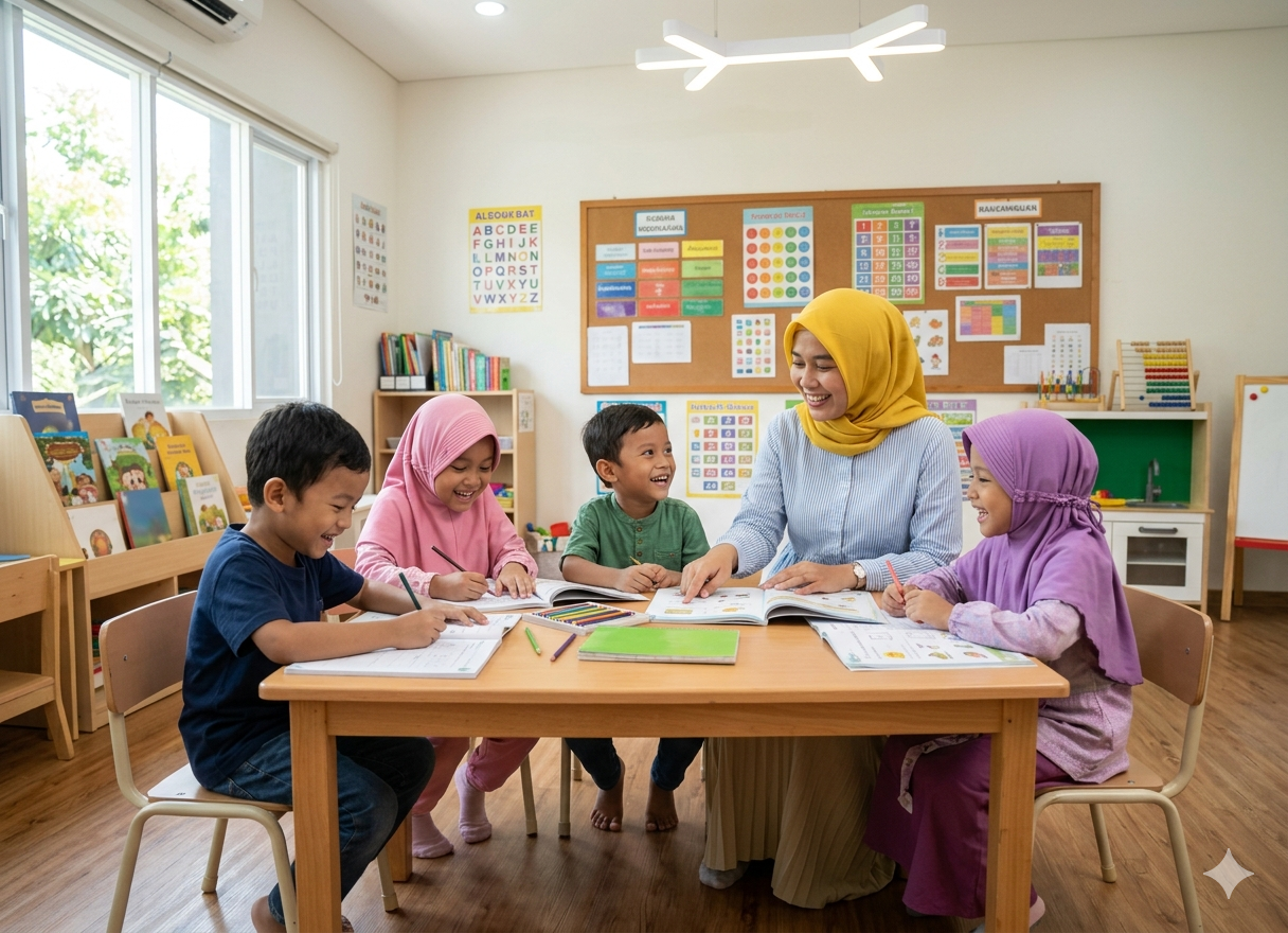 Anak-anak sedang belajar